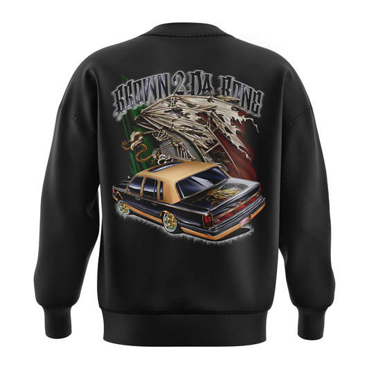 "Brown 2 Da Bone" Crewneck Fleece