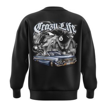 "Crazy Life" Crewneck Fleece