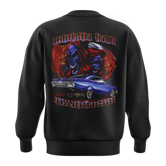 "Cruisin Into Darkness" Crewneck Fleece