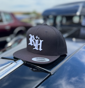 RH Monogram Snapback (black & white)