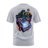 Blue Magic graphic tee back, Athletic Heather, Rollin Hard