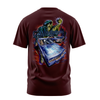 Blue Magic graphic tee back, Burgundy, Rollin Hard