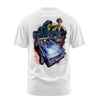 Blue Magic graphic tee back, White, Rollin Hard