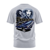 Chingon graphic tee back, Athletic Heather, Rollin Hard