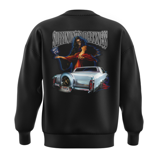 "Slippin Into Darkness" Crewneck Fleece