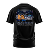 Double Trouble graphic tee back, Black, Rollin Hard