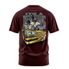 It's a Dogg Thang graphic tee back, Burgundy, Rollin Hard