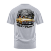 Kid Player graphic tee back, Athletic Heather, Rollin Hard