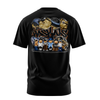 Lil Raskals graphic tee back, Black, Rollin Hard