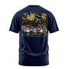 Lil Raskals graphic tee back, Navy, Rollin Hard