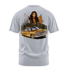 Man's Ruin graphic tee back, Athletic Heather, Rollin Hard