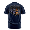 Sexy Eight graphic tee back, Navy, Rollin Hard