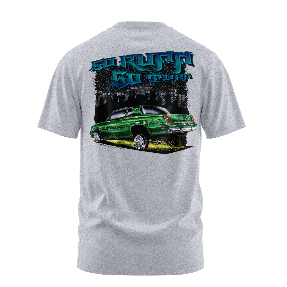 So Ruff So Tuff graphic tee back, Athletic Heather, Rollin Hard