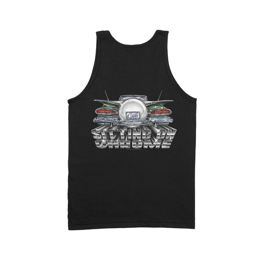 "Sitting On Chrome" Tank Top