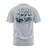 Wet Dream graphic tee back, Athletic Heather, Rollin Hard